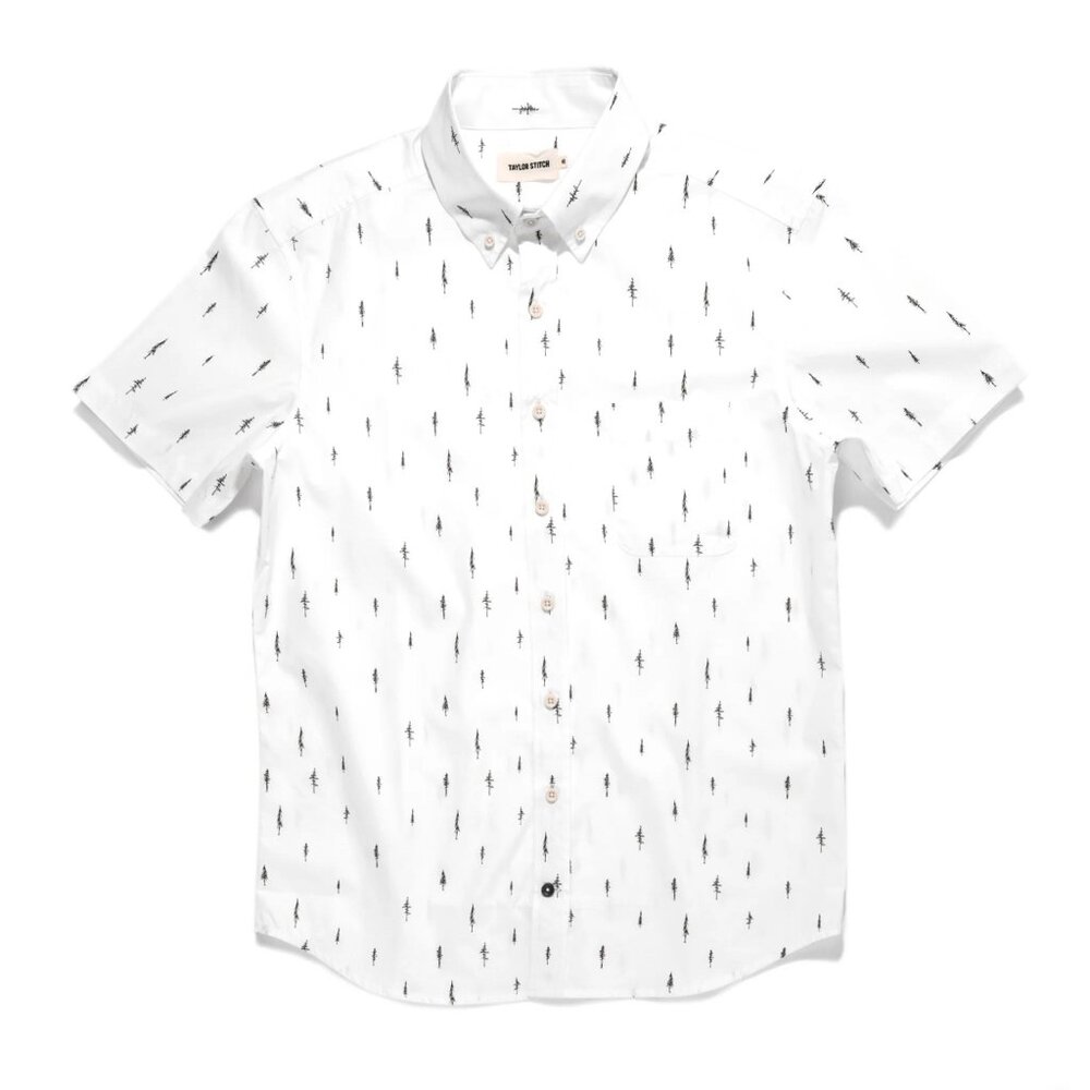 Taylor Stitch - The Short Sleeve Jack in Tree Top Poplin (M - 40)